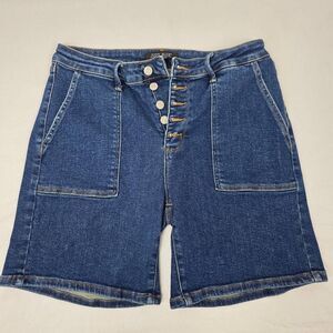 Judy Blue Denim Shorts XL Button Fly Stretch